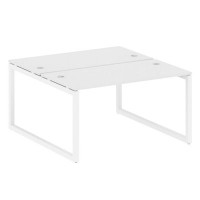 Metal System Quattro 5x5 50БО.РАС-СП-2.3 (Белый/Белый) Рабочая станция на О-образном м/к