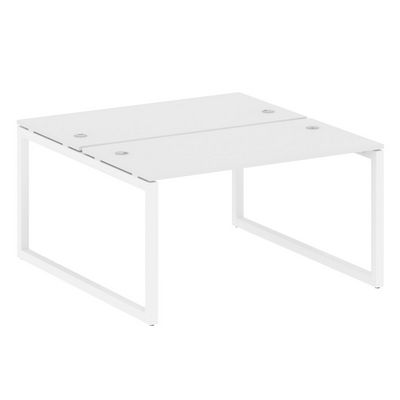 Metal System Quattro 5x5 50БО.РАС-СП-2.3 (Белый/Белый) Рабочая станция на О-образном м/к