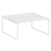 Metal System Quattro 5x5 50БО.РАС-СП-2.4 (Белый/Белый) Рабочая станция на О-образном м/к