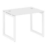Metal System Quattro 5x5 50БО.СП-1 (Белый/Белый) Стол письменный на О-образном м/к