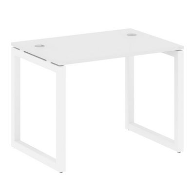 Metal System Quattro 5x5 50БО.СП-1 (Белый/Белый) Стол письменный на О-образном м/к