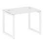 Metal System Quattro 5x5 50БО.СП-1 (Белый/Белый) Стол письменный на О-образном м/к