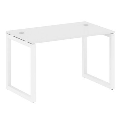 Metal System Quattro 5x5 50БО.СП-2 (Белый/Белый) Стол письменный на О-образном м/к