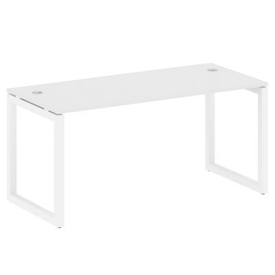 Metal System Quattro 5x5 50БО.СП-4 (Белый/Белый) Стол письменный на О-образном м/к