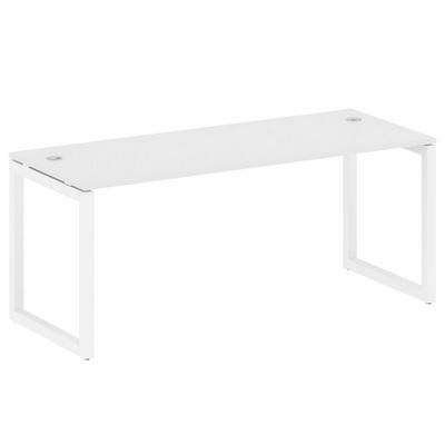 Metal System Quattro 5x5 50БО.СП-5 (Белый/Белый) Стол письменный на О-образном м/к