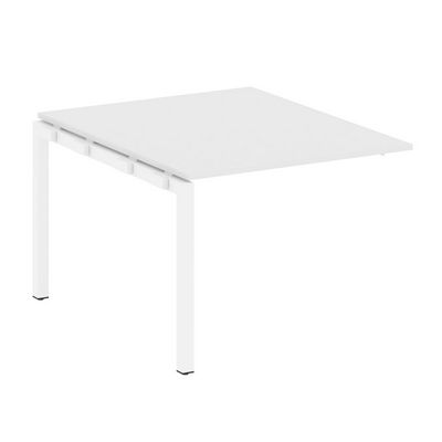 Metal System Quattro 5x5 50БП.ППРГ-1 (Белый/Белый) Проходной наборный элемент переговорного стола на П-образном м/к