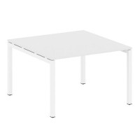 Metal System Quattro 5x5 50БП.ПРГ-1.2 (Белый/Белый) Переговорный стол на П-образном м/к