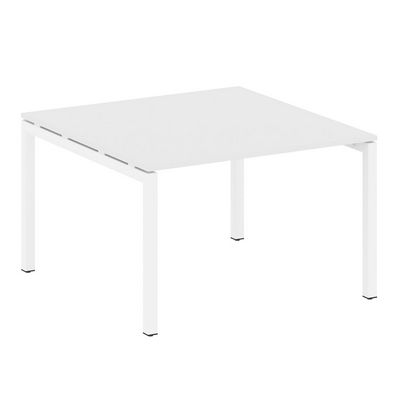 Metal System Quattro 5x5 50БП.ПРГ-1.2 (Белый/Белый) Переговорный стол на П-образном м/к