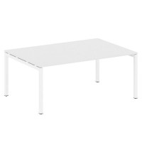 Metal System Quattro 5x5 50БП.ПРГ-1.5 (Белый/Белый) Переговорный стол на П-образном м/к