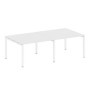 Metal System Quattro 5x5 50БП.ПРГ-2.2 (Белый/Белый) Переговорный стол на П-образном м/к