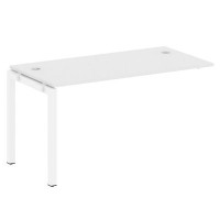 Metal System Quattro 5x5 50БП.ПРС-СП-1.3 (Белый/Белый) Проходной наборный элемент рабочей станции на П-образном м/к