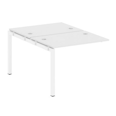 Metal System Quattro 5x5 50БП.ПРС-СП-2.1 (Белый/Белый) Проходной наборный элемент рабочей станции на П-образном м/к