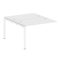 Metal System Quattro 5x5 50БП.ПРС-СП-2.2 (Белый/Белый) Проходной наборный элемент рабочей станции на П-образном м/к