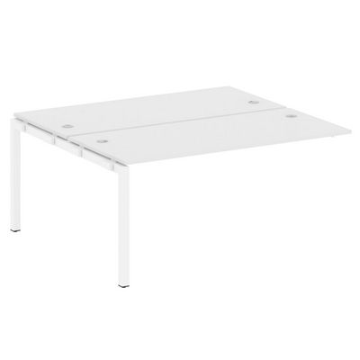 Metal System Quattro 5x5 50БП.ПРС-СП-2.4 (Белый/Белый) Проходной наборный элемент рабочей станции на П-образном м/к