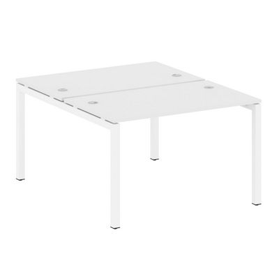 Metal System Quattro 5x5 50БП.РАС-СП-2.2 (Белый/Белый) Рабочая станция на П-образном м/к