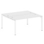 Metal System Quattro 5x5 50БП.РАС-СП-2.4 (Белый/Белый) Рабочая станция на П-образном м/к