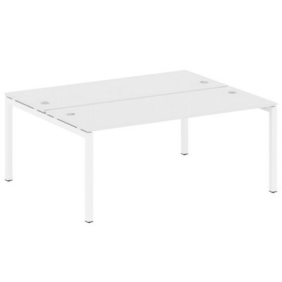 Metal System Quattro 5x5 50БП.РАС-СП-2.5 (Белый/Белый) Рабочая станция на П-образном м/к