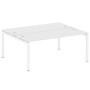 Metal System Quattro 5x5 50БП.РАС-СП-2.5 (Белый/Белый) Рабочая станция на П-образном м/к