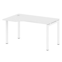 Metal System Quattro 5x5 50БП.СА-2 Л (Белый/Белый) Стол криволинейный левый на П-образном м/к