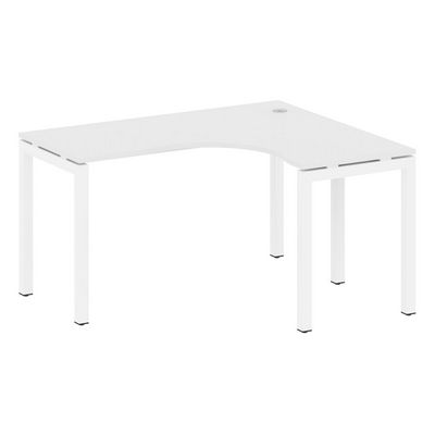 Metal System Quattro 5x5 50БП.СА-3 Пр (Белый/Белый) Стол криволинейный правый на П-образном м/к