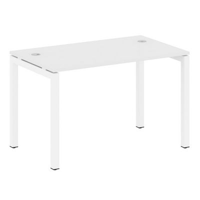 Metal System Quattro 5x5 50БП.СП-2 (Белый/Белый) Стол письменный на П-образном м/к