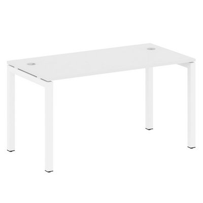 Metal System Quattro 5x5 50БП.СП-3 (Белый/Белый) Стол письменный на П-образном м/к