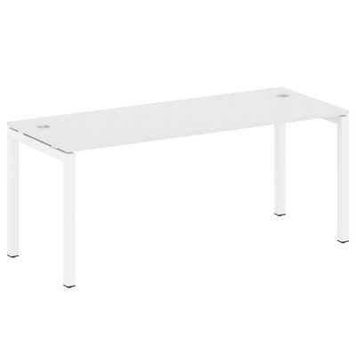 Metal System Quattro 5x5 50БП.СП-5 (Белый/Белый) Стол письменный на П-образном м/к