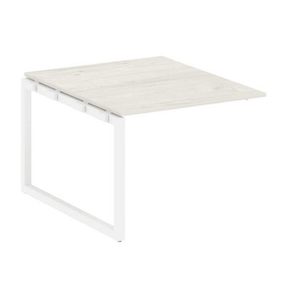 Metal System Quattro 5x5 50БО.ППРГ-1 (Дуб наварра/Белый) Проходной наборный элемент переговорного стола на О-образном м/к