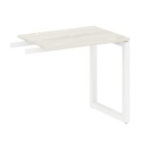 Metal System Quattro 5x5 50БО.ПР-2 (Дуб наварра/Белый) Приставной элемент на О-образном м/к