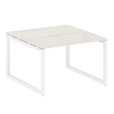 Metal System Quattro 5x5 50БО.ПРГ-1.2 (Дуб наварра/Белый) Переговорный стол на О-образном м/к