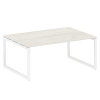 Metal System Quattro 5x5 50БО.ПРГ-1.5 (Дуб наварра/Белый) Переговорный стол на О-образном м/к