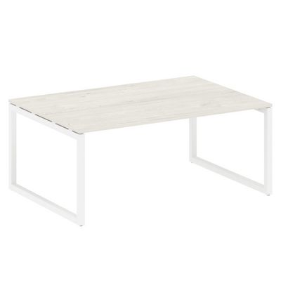 Metal System Quattro 5x5 50БО.ПРГ-1.5 (Дуб наварра/Белый) Переговорный стол на О-образном м/к