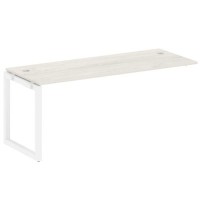 Metal System Quattro 5x5 50БО.ПРС-СП-1.5 (Дуб наварра/Белый) Проходной наборный элемент рабочей станции на О-образном м/к