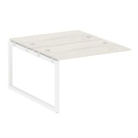 Metal System Quattro 5x5 50БО.ПРС-СП-2.2 (Дуб наварра/Белый) Проходной наборный элемент рабочей станции на О-образном м/к