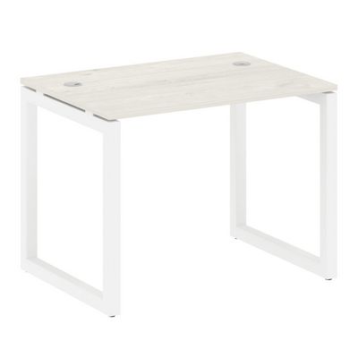 Metal System Quattro 5x5 50БО.СП-1 (Дуб наварра/Белый) Стол письменный на О-образном м/к