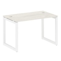 Metal System Quattro 5x5 50БО.СП-2 (Дуб наварра/Белый) Стол письменный на О-образном м/к