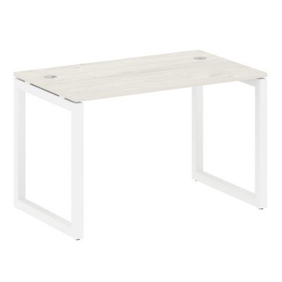 Metal System Quattro 5x5 50БО.СП-2 (Дуб наварра/Белый) Стол письменный на О-образном м/к