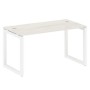 Metal System Quattro 5x5 50БО.СП-3 (Дуб наварра/Белый) Стол письменный на О-образном м/к