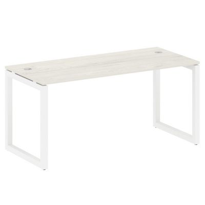 Metal System Quattro 5x5 50БО.СП-4 (Дуб наварра/Белый) Стол письменный на О-образном м/к