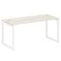 Metal System Quattro 5x5 50БО.СП-4 (Дуб наварра/Белый) Стол письменный на О-образном м/к