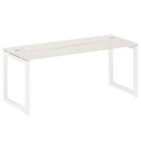 Metal System Quattro 5x5 50БО.СП-5 (Дуб наварра/Белый) Стол письменный на О-образном м/к