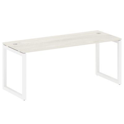 Metal System Quattro 5x5 50БО.СП-5 (Дуб наварра/Белый) Стол письменный на О-образном м/к