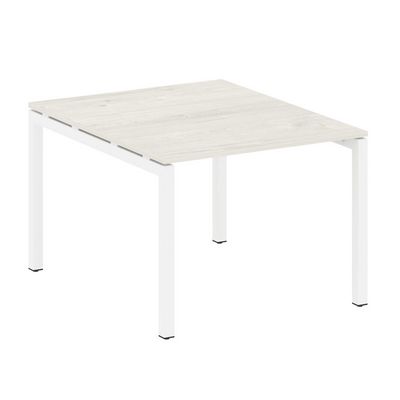 Metal System Quattro 5x5 50БП.ПРГ-1.1 (Дуб наварра/Белый) Переговорный стол на П-образном м/к