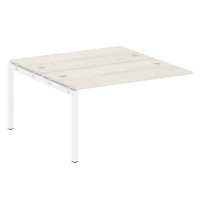 Metal System Quattro 5x5 50БП.ПРС-СП-2.3 (Дуб наварра/Белый) Проходной наборный элемент рабочей станции на П-образном м/к