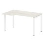 Metal System Quattro 5x5 50БП.СА-2 Л (Дуб наварра/Белый) Стол криволинейный левый на П-образном м/к