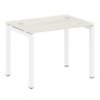 Metal System Quattro 5x5 50БП.СП-1 (Дуб наварра/Белый) Стол письменный на П-образном м/к