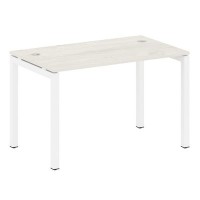 Metal System Quattro 5x5 50БП.СП-2 (Дуб наварра/Белый) Стол письменный на П-образном м/к