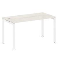 Metal System Quattro 5x5 50БП.СП-3 (Дуб наварра/Белый) Стол письменный на П-образном м/к