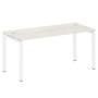 Metal System Quattro 5x5 50БП.СП-4 (Дуб наварра/Белый) Стол письменный на П-образном м/к
