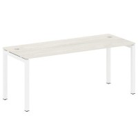 Metal System Quattro 5x5 50БП.СП-5 (Дуб наварра/Белый) Стол письменный на П-образном м/к